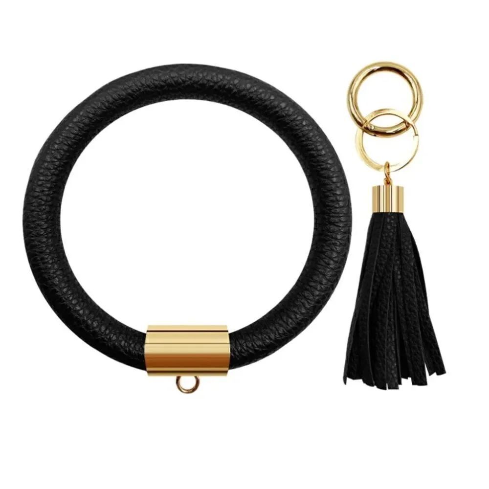 Black key ring bracelet 